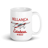 Bellanca Citabria 7KCAB (Red/Black #3) Airplane Mug - Add Your N#