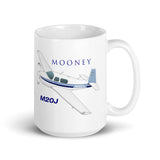 Mooney M20J (AIRDFFM20J-SBN1) Airplane Ceramic Mug - Add your N#