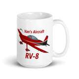 Van's Aircraft RV-8 Airplane Ceramic Mug - Personalized with Your N#