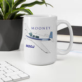 Mooney M20J (AIRDFFM20J-SBN1) Airplane Ceramic Mug - Add your N#