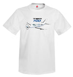 Socata TBM 700 (Blue/Black) Airplane T-Shirt - Personalized with Your N#