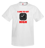 I Like To Get High Airplane Aviation T-Shirt