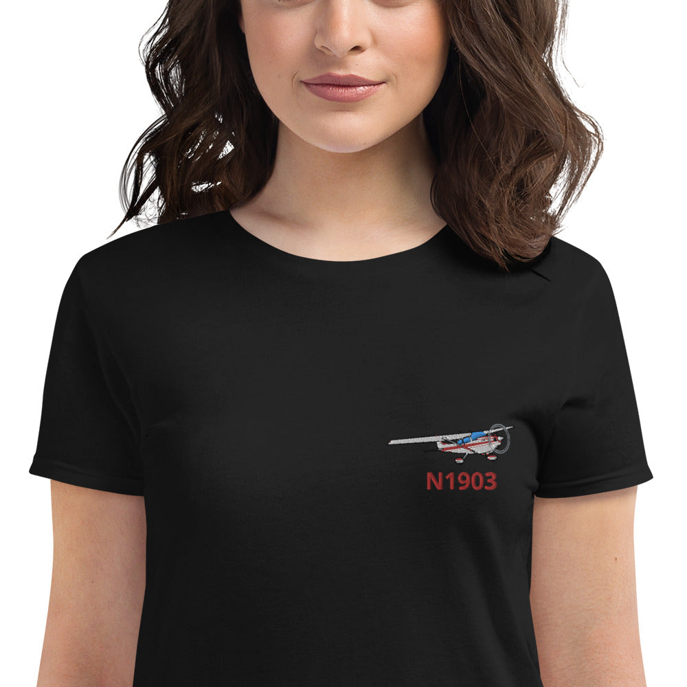 Embroidered Gildan 880 Women's short sleeve t-shirt