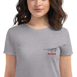 Embroidered Gildan 880 Women's short sleeve t-shirt