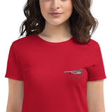 Embroidered Gildan 880 Women's short sleeve t-shirt