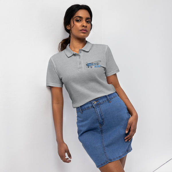 Elegant Ladies Pique Blend Polo Shirt with Stylish Logo