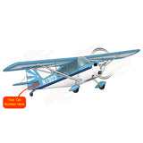 Flyboy Toys Airplane Design (Blue/Black) - AIR1D53817GCBC-BB1