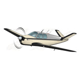 Airplane Design (Cream/Grey/Black) - AIR2552FED35-CGB1