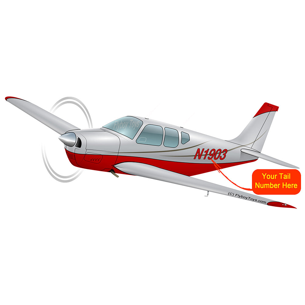 Airplane Design (Silve/Red) - AIR2552FEG36-SR1