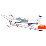 Airplane Design - AIR255452-MN1 (Maroon/Navy)