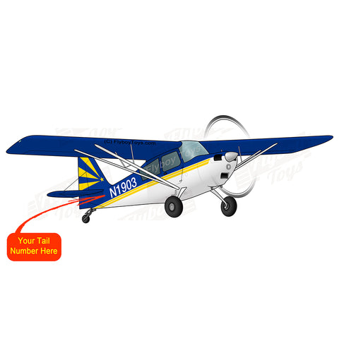 Flyboy Toys Airplane Design (Yellow/Blue) - AIR25C39K7KC-YB4