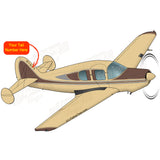 Airplane Design - AIR25C3IL-TB1 (Tan/Brown)