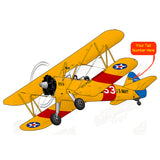 Flyboy Toys Airplane Design (Yellow/Red/Blue) - AIR2F5JK575-YRB2