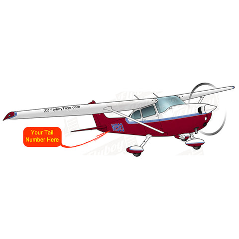 Flyboy Toys Airplane Design (Maroon/Blue) - AIR35JJ172-MB1