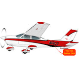 Flyboy Toys Airplane Design (Red/Black) - AIR35JJ177-RB2