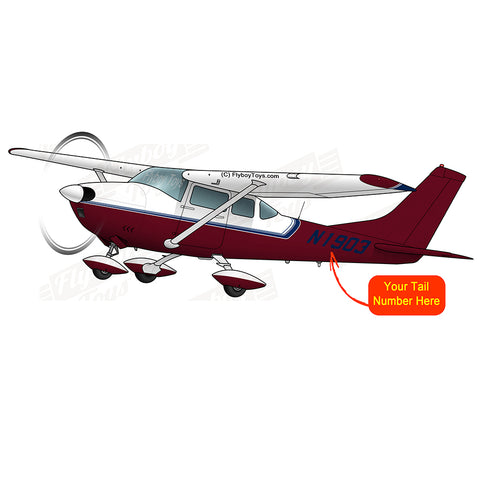Flyboy Toys Airplane Design (Maroon/Blue) - AIR35JJ182-MB1