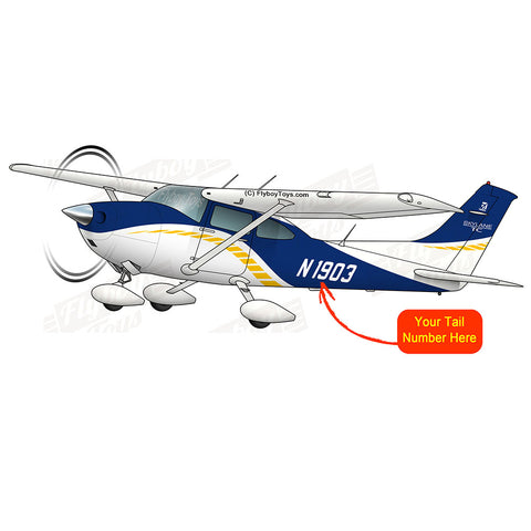 Airplane Design (Blue/Gold) - AIR35JJ182KLI2F-BG1