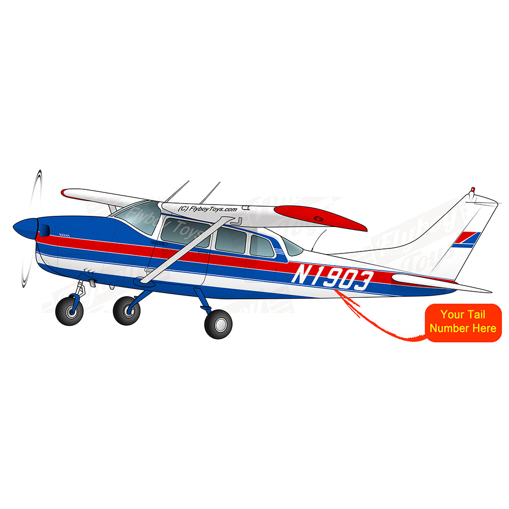 Flyboy Toys Airplane Design (Red/Blue) - AIR35JJ210K-RB3