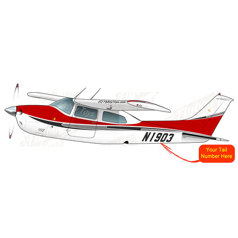 Flyboy Toys Airplane Design (Red/Black/Silver) - AIR35JJ210M-RBG1