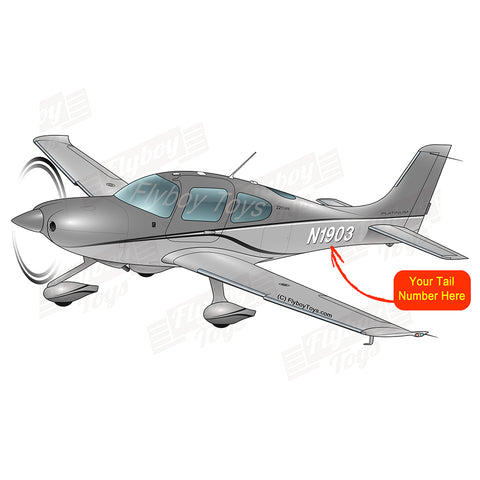 Flyboy Toys Airplane Design (Grey/Black) - AIR39ISR22T-GB1