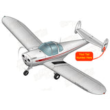 Flyboy Toys Airplane Design (Silver/Red) - AIR5I3415C-SR1
