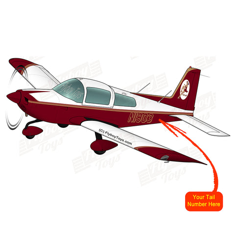 Airplane Design (Burgundy/Gold) - AIR7ILK97AA1-BG5