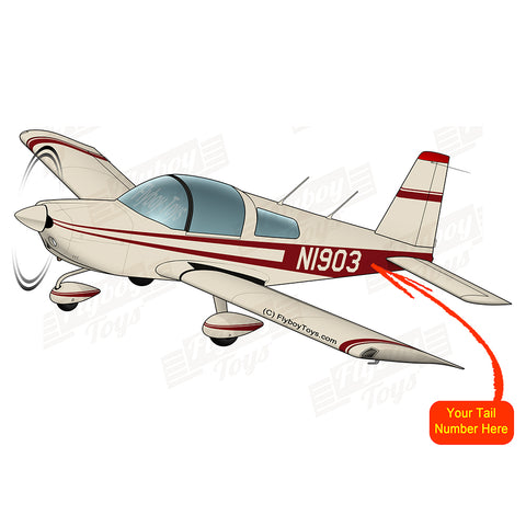 Flyboy Toys Airplane Design (Cream/Red) - AIR7ILKI2AA1-CR1