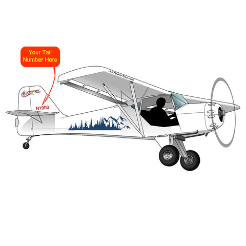 Airplane Design (Blue) - AIRB9KMODEL1-B1