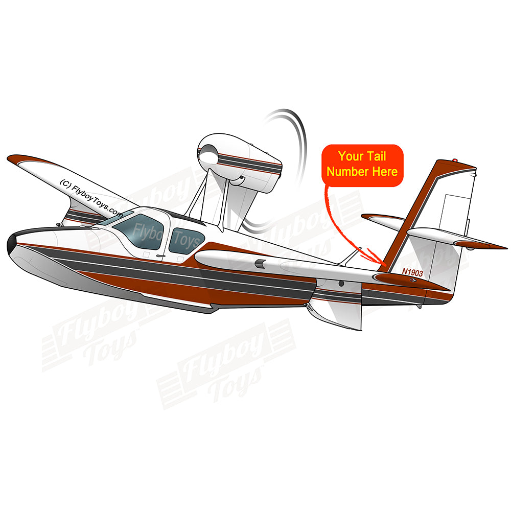 Flyboy Toys Airplane Design (Maroon/Grey) - AIRC1B2L3L4200-MG1