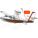 Flyboy Toys Airplane Design (Maroon/Grey) - AIRC1B2L3L4200-MG1