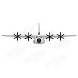 Flyboy Toys Airplane Design (White/Black) - AIRCF385ILM100J-WB1
