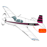 Airplane Design (Maroon/Black) - AIRDFFM20C-MB1