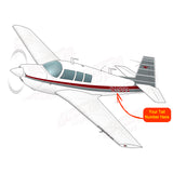Airplane Design (Maroon/Grey#3 ) - AIRDFFM20J-MG2
