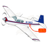 Flyboy Toys Airplane Design (Red/Blue) - AIRDFFM20J-RB5