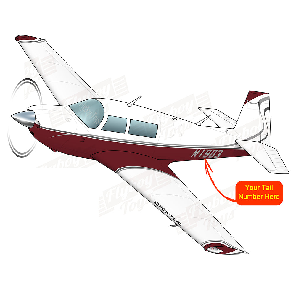 Airplane Design (Maroon/Grey) - AIRDFFM20K-MG1