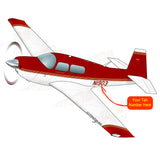 Airplane Design (Red/Gold) - AIRDFFM20K-RG1