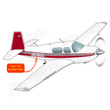 Airplane Design (Red/Grey) - AIRDFFM20K-RG3