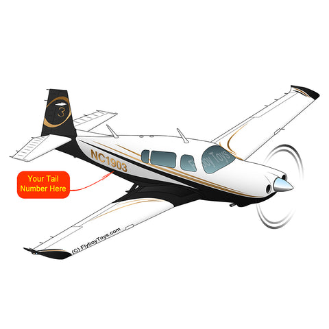 Airplane Design (Black/Gold) - AIRDFFM20R-BG1