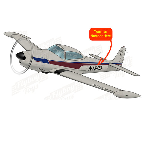 Flyboy Toys Airplane Design (Silver/Red/Blue)b-AIRE1MNA145-SRB1