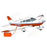 Flyboy Toys Airplane Design (Orange/Blue) - AIRG9G1I3III-OB1