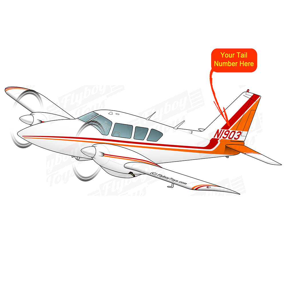 Flyboy Toys Airplane Design (Red/Orange) - AIRG9G1QK-RO1