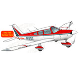 Flyboy Toys Airplane Design (Red) - AIRG9G385180D-R1