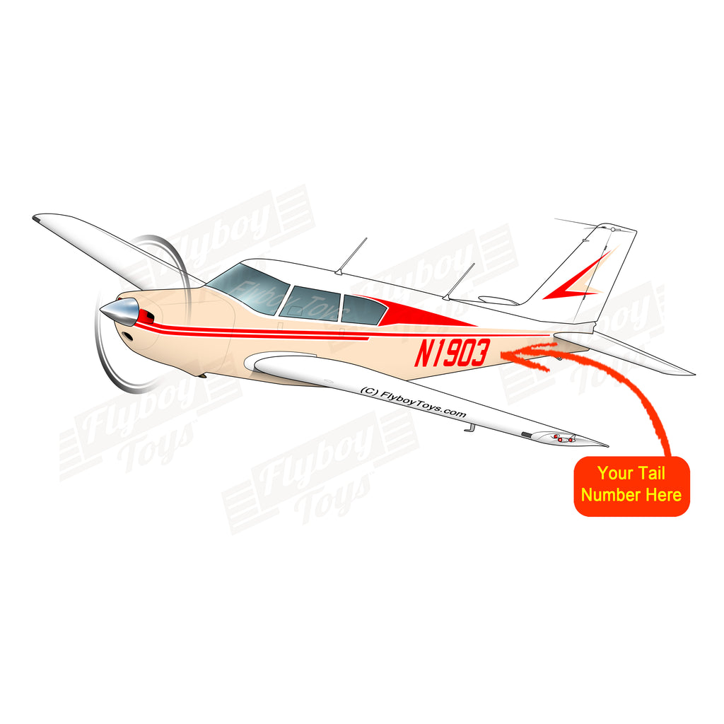 Flyboy Toys Airplane Design (Cream/Red) - AIRG9G3FD250-CR1
