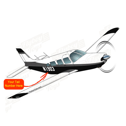 Flyboy Toys Airplane Design (Black/Grey) - AIRG9GC1E-BG1