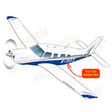 Airplane Design (Blue/Grey/Black) - AIRGRGJ1I-BGB1