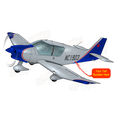 Flyboy Toys Airplane Design (Silver/Blue) - AIRIF2DR401-SB1