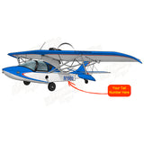 Airplane Design (Blue/Red) - AIRJ51CJ1-BR1