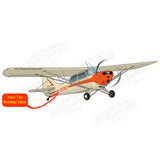 Flyboy Toys Airplane Design (Cream/Orange) - AIRJ5I381-CO1