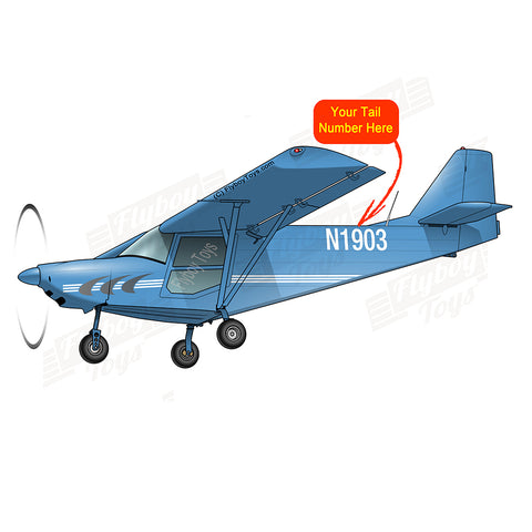 Flyboy Toys Airplane Design (Blue) - AIRJBPJ1M-B1