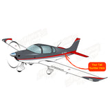 Airplane Design (Grey/Red) - AIRJC94-GR1